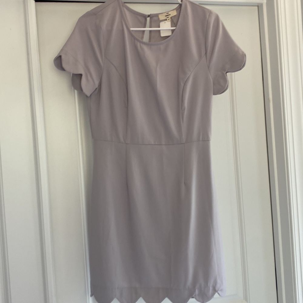 Scallop edged dress
